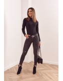 Fashionable black denim pants 23110 - Online store - Boutique